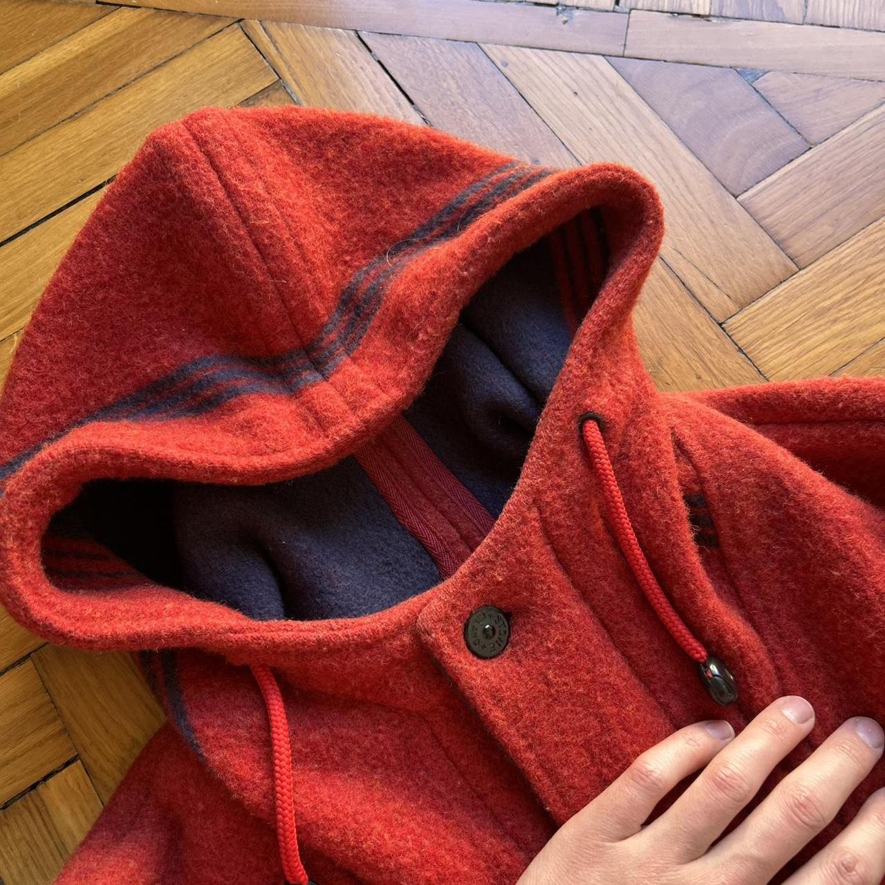 1980s Stone Island Montgomery Duffle Coat Red M