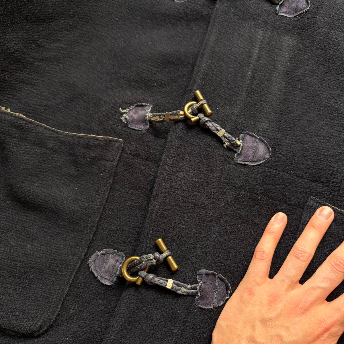 1980s Stone Island Montgomery Duffle Coat Navy L
