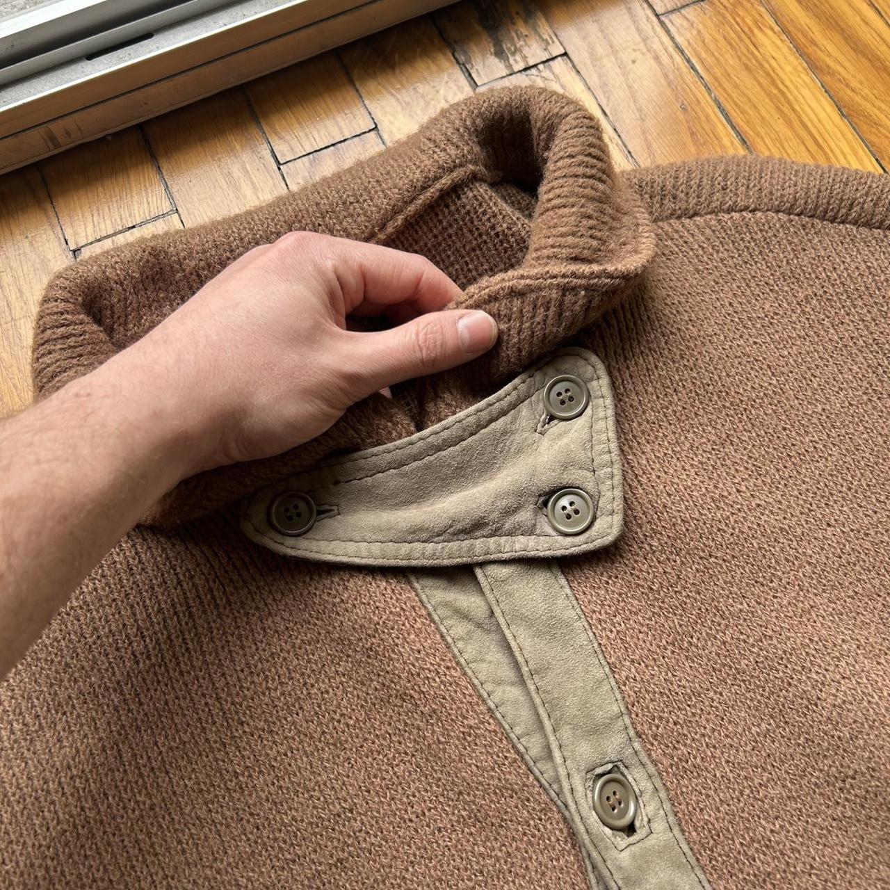 1980s Giorgio Armani Knitted Jumper Brown M