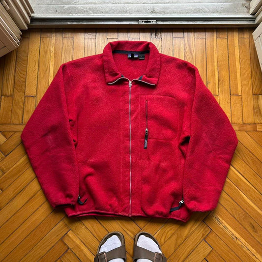 1990s Patagonia Fleece Jacket Red XL