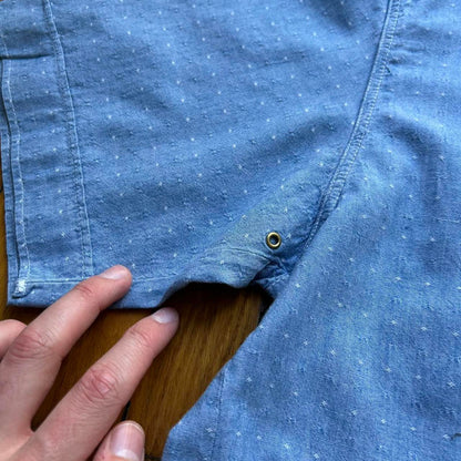 1980s Emporio Armani Denim Shirt Blue L