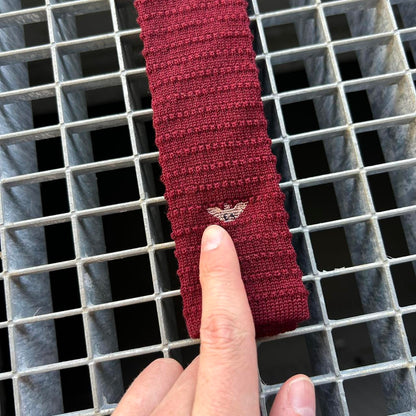 1980s Giorgio Armani Tie Burgundy
