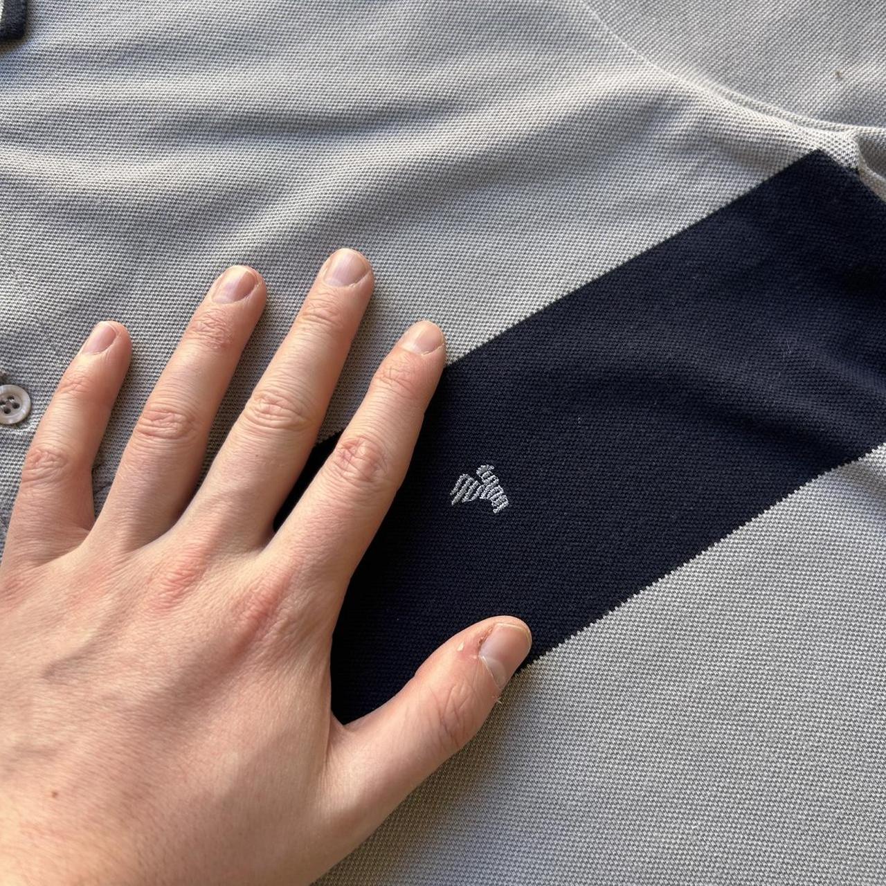 1990s Emporio Armani Polo Shirt Grey S