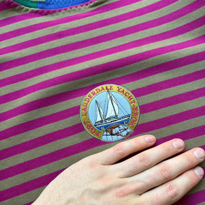 1990s Best Company Striped Sweatshirt M