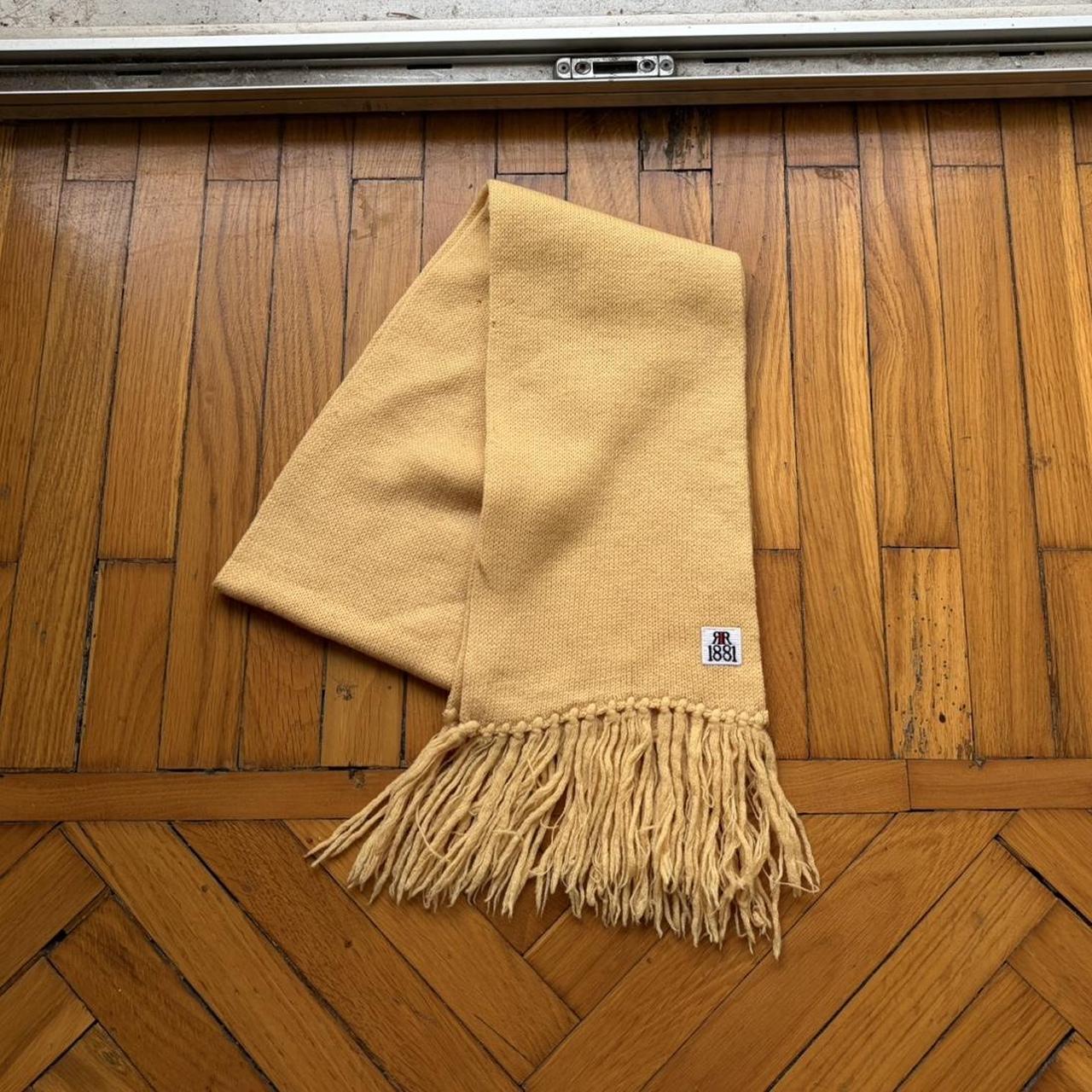 1980s Cerruti 1881 Knitted Scarf Yellow OS