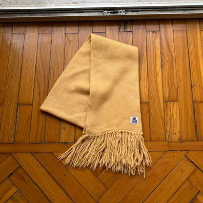 1980s Cerruti 1881 Knitted Scarf Yellow OS
