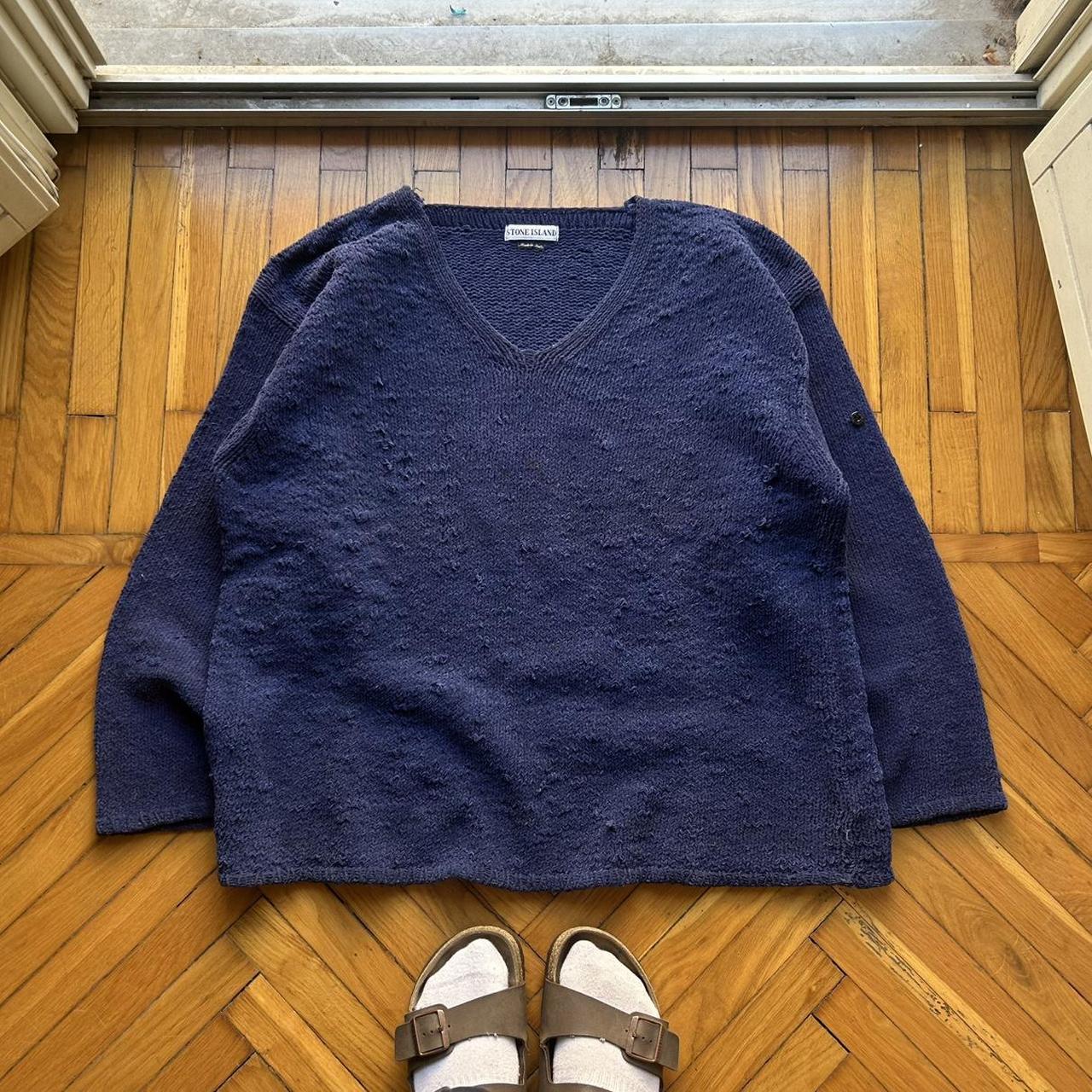 A/W 1996 Stone Island Chenille Knitted Jumper XL