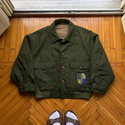 1990s Kenzo Bomber Jacket Green L