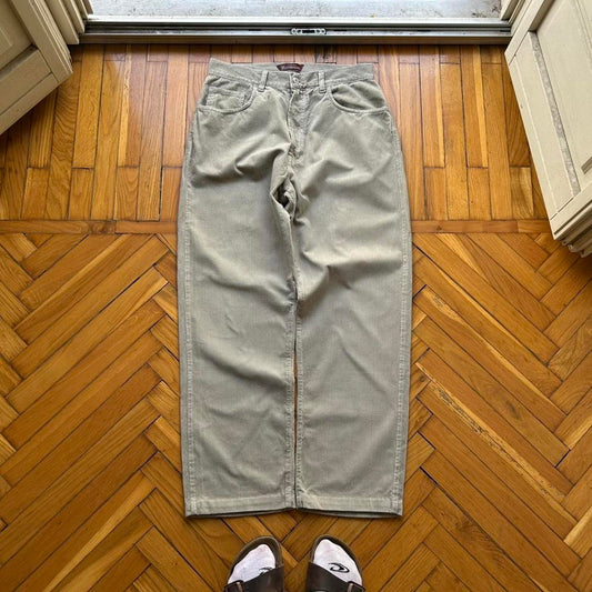 1990s Boneville Corduroy Trousers Grey 30W 28L