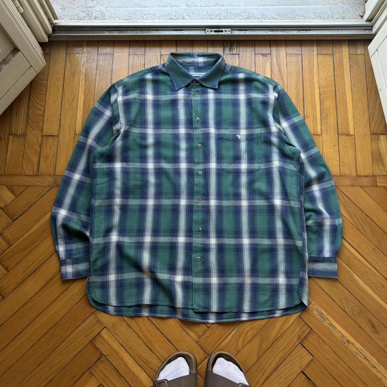 1990s Emporio Armani Checked Shirt L
