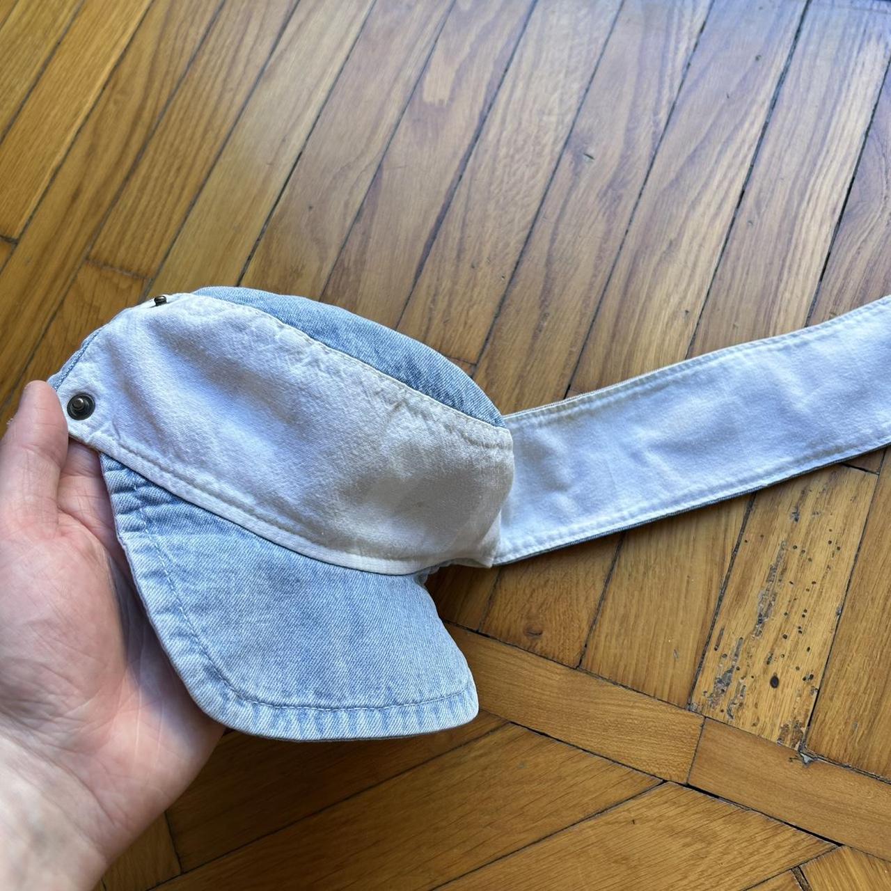 1990s Armani Jeans Light Denim Cap Blue OS