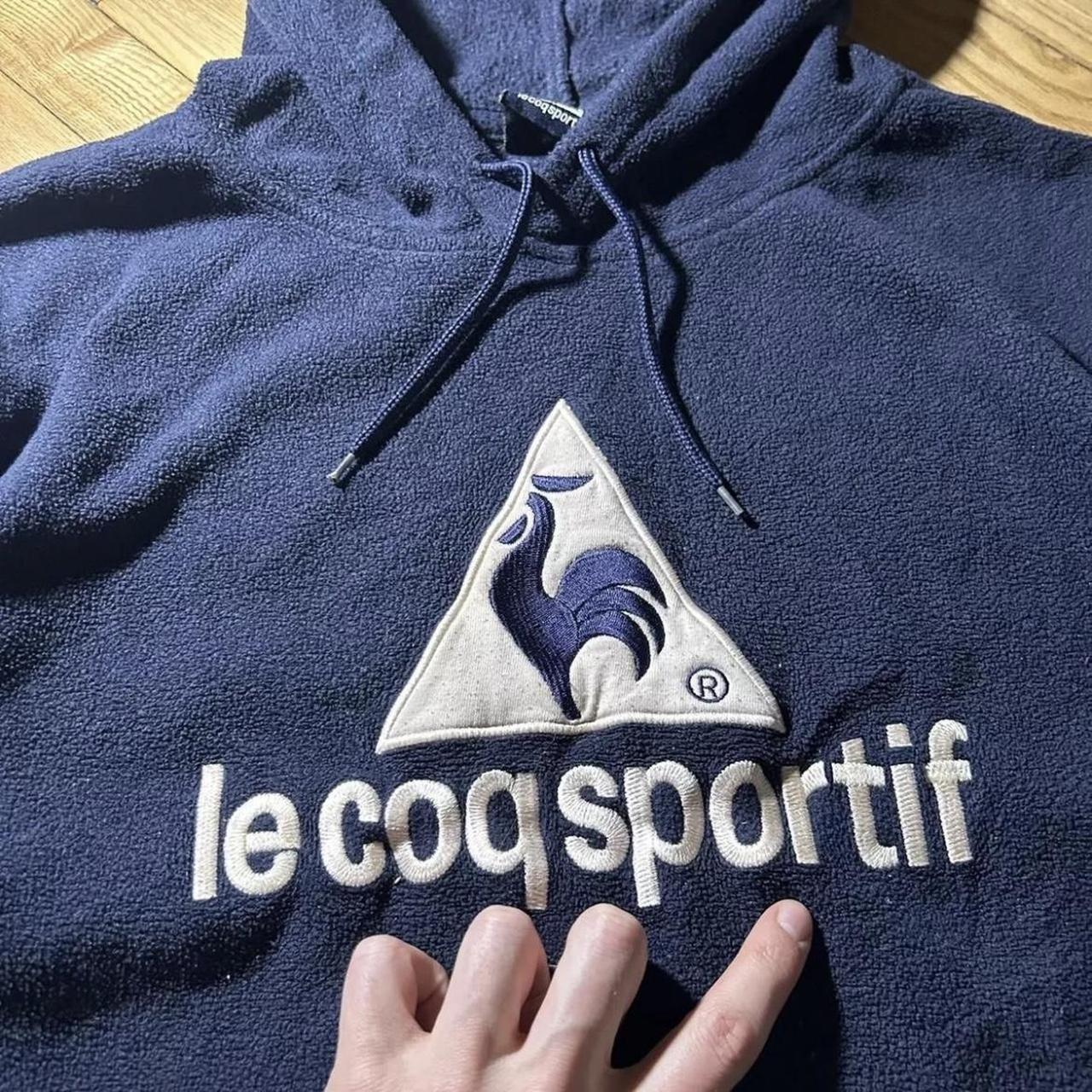 2000s Le Coq Sportif Fleece Hoodie Navy L