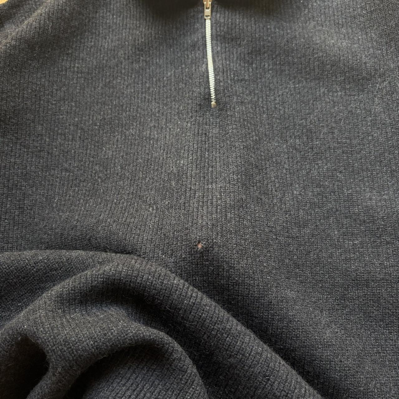 1990s Emporio Armani Q Zip Knitted Jumper L