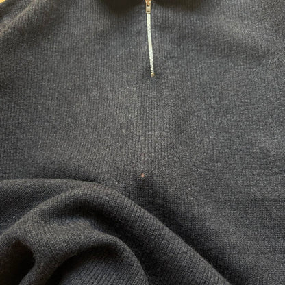 1990s Emporio Armani Q Zip Knitted Jumper L