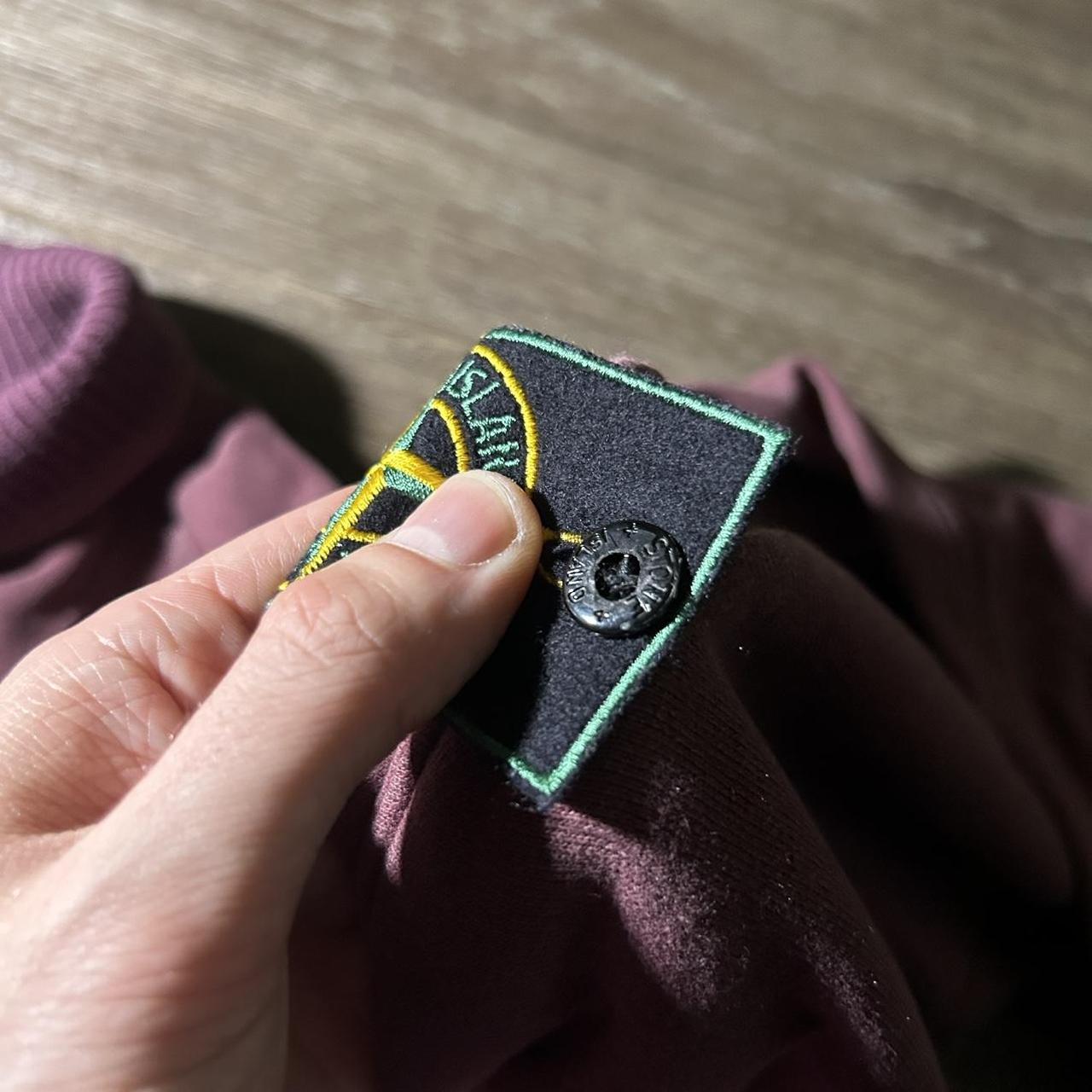 1990s Stone Island Sweatshirt Burgundy L
