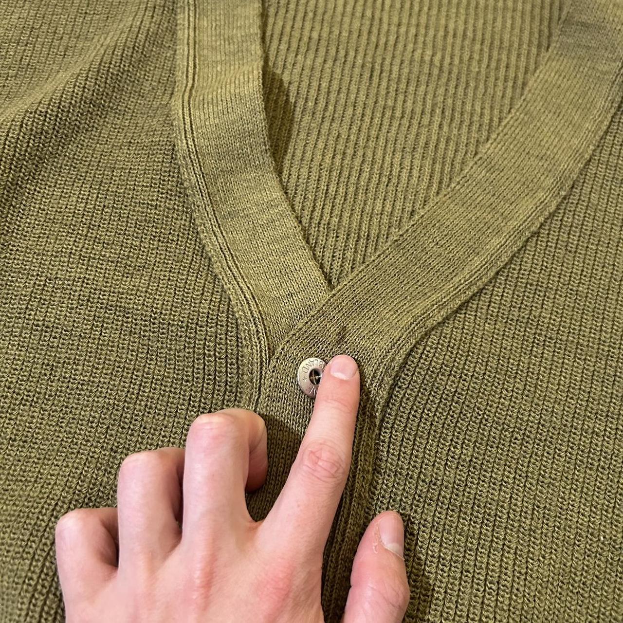 1980s Stone Island Knitted Cardigan Green XL