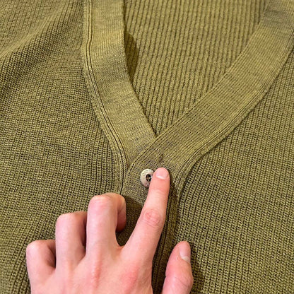 1980s Stone Island Knitted Cardigan Green XL