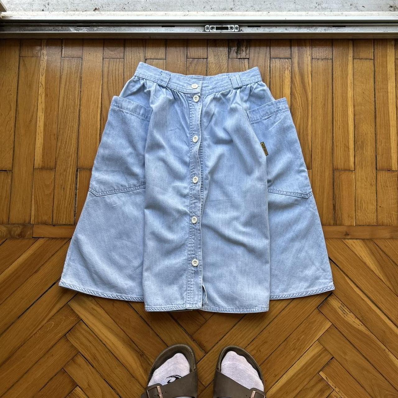 1980s Giorgio Armani Denim Skirt Women’s 24W