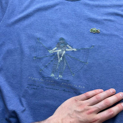 1990s Lacoste Chemise T Shirt Blue XS