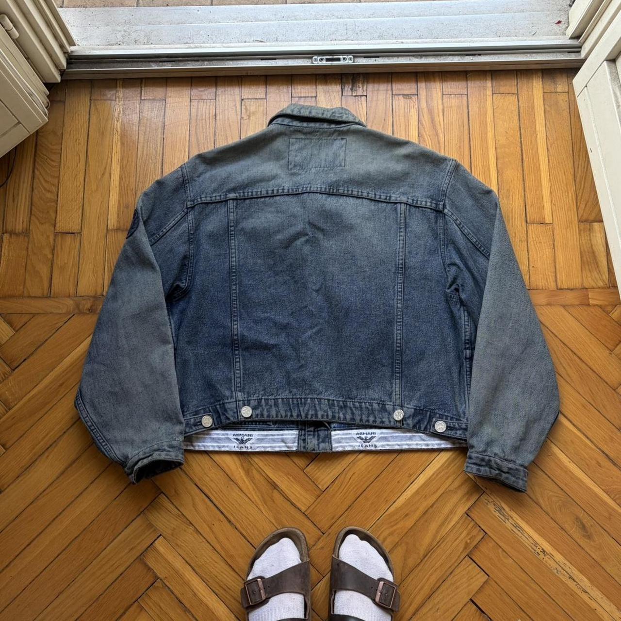 1980s Armani Jeans Mariner Denim Jacket L
