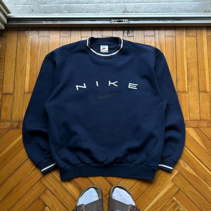 1990s Nike Sweatshirt Navy S