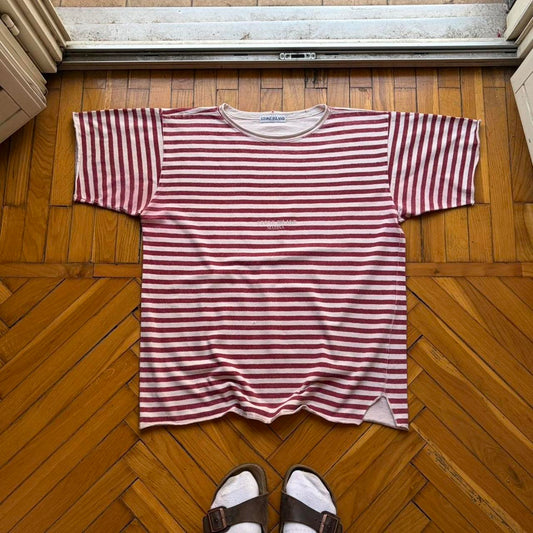 1990s Stone Island Marina Striped T Shirt M