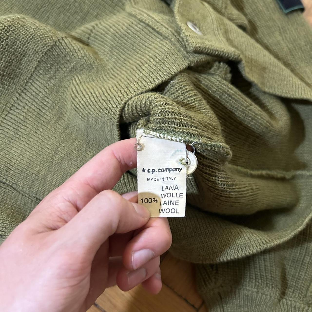 1980s Stone Island Knitted Cardigan Green XL