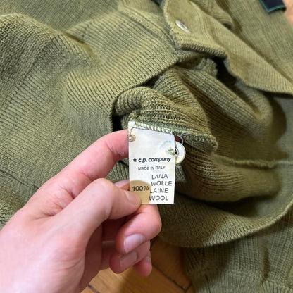 1980s Stone Island Knitted Cardigan Green XL