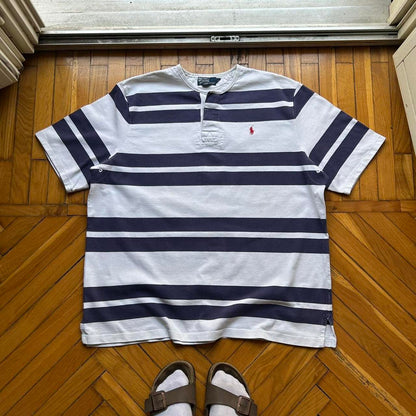 1990s Ralph Lauren Striped T Shirt XL