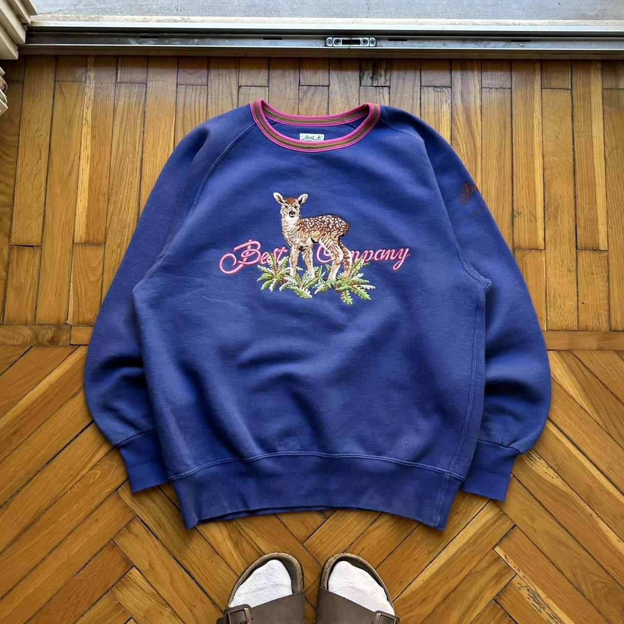 1980s Best Company Sweatshirt Blue M
