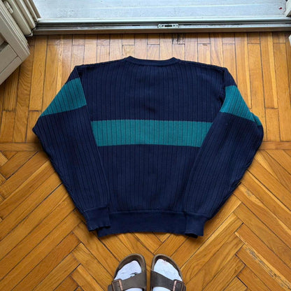 1980s Cerruti 1881 Knitted Jumper Navy L