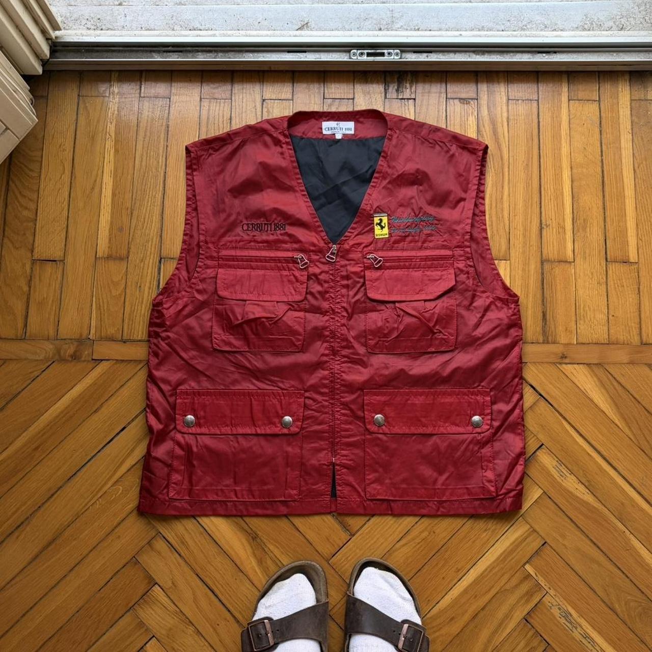 1996 Cerruti 1881 Ferrari Gilet Red M