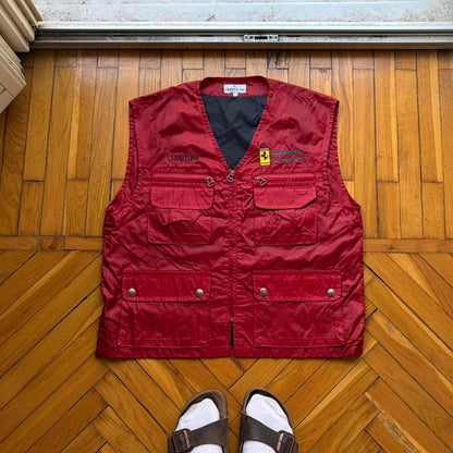 1996 Cerruti 1881 Ferrari Gilet Red M