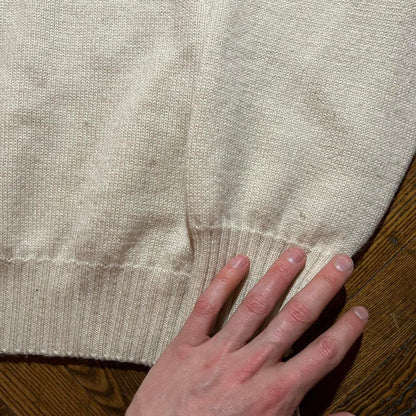 1980s Emporio Armani Knitted Jumper Cream 54/L