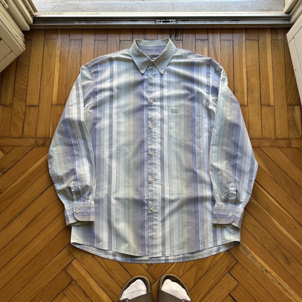 1990s Missoni Sport Striped Shirt L