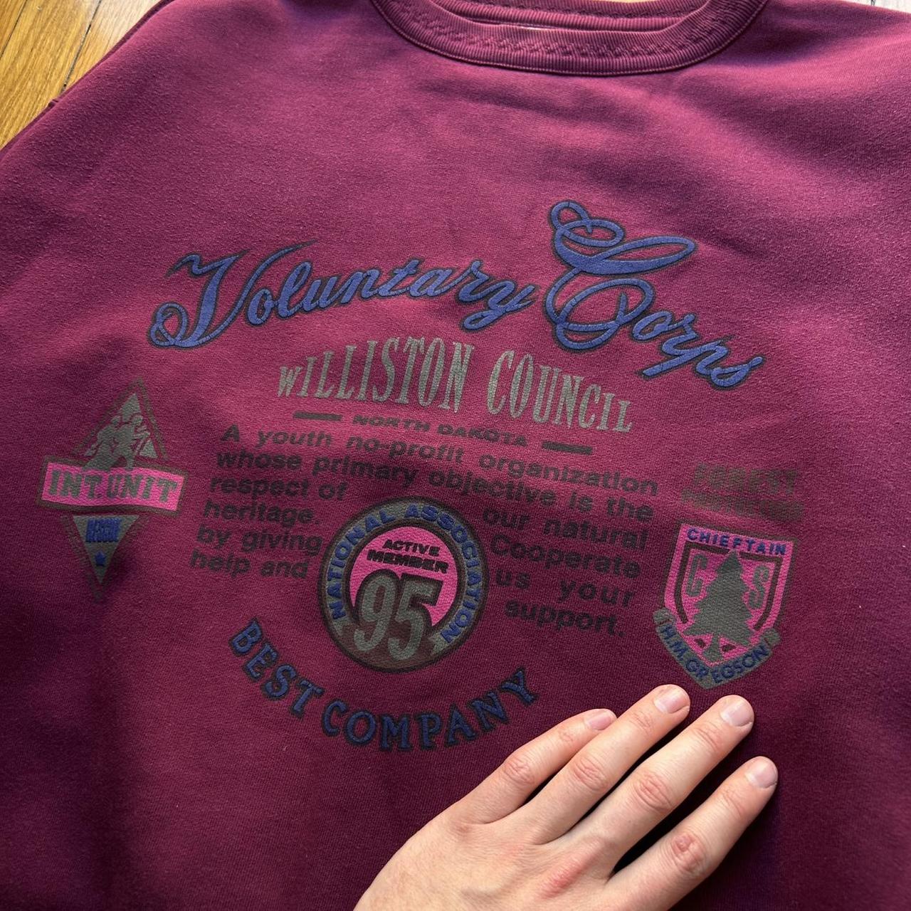 1980s Best Company Sweatshirt Burgundy L