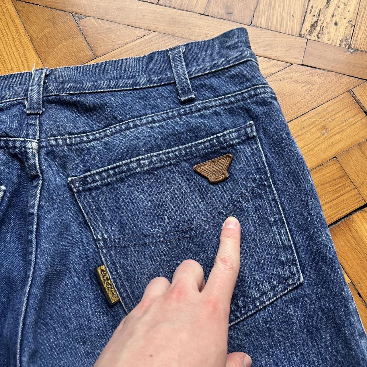 1980s Giorgio Armani Jeans Blue 34W 32L