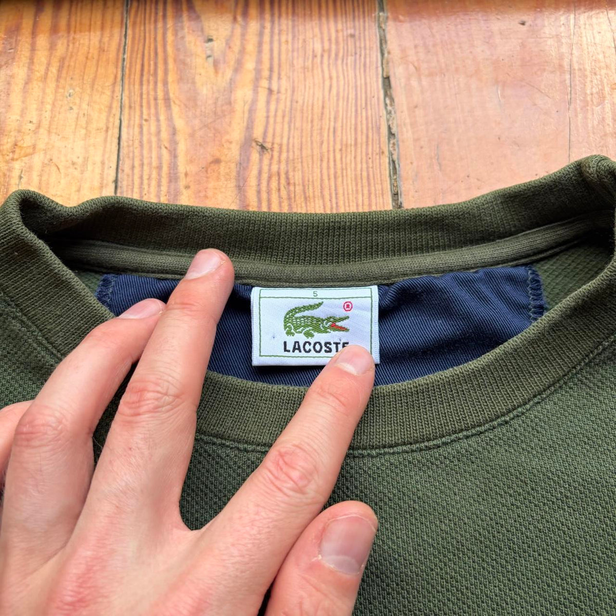 1990s Lacoste Chemise Sweatshirt L