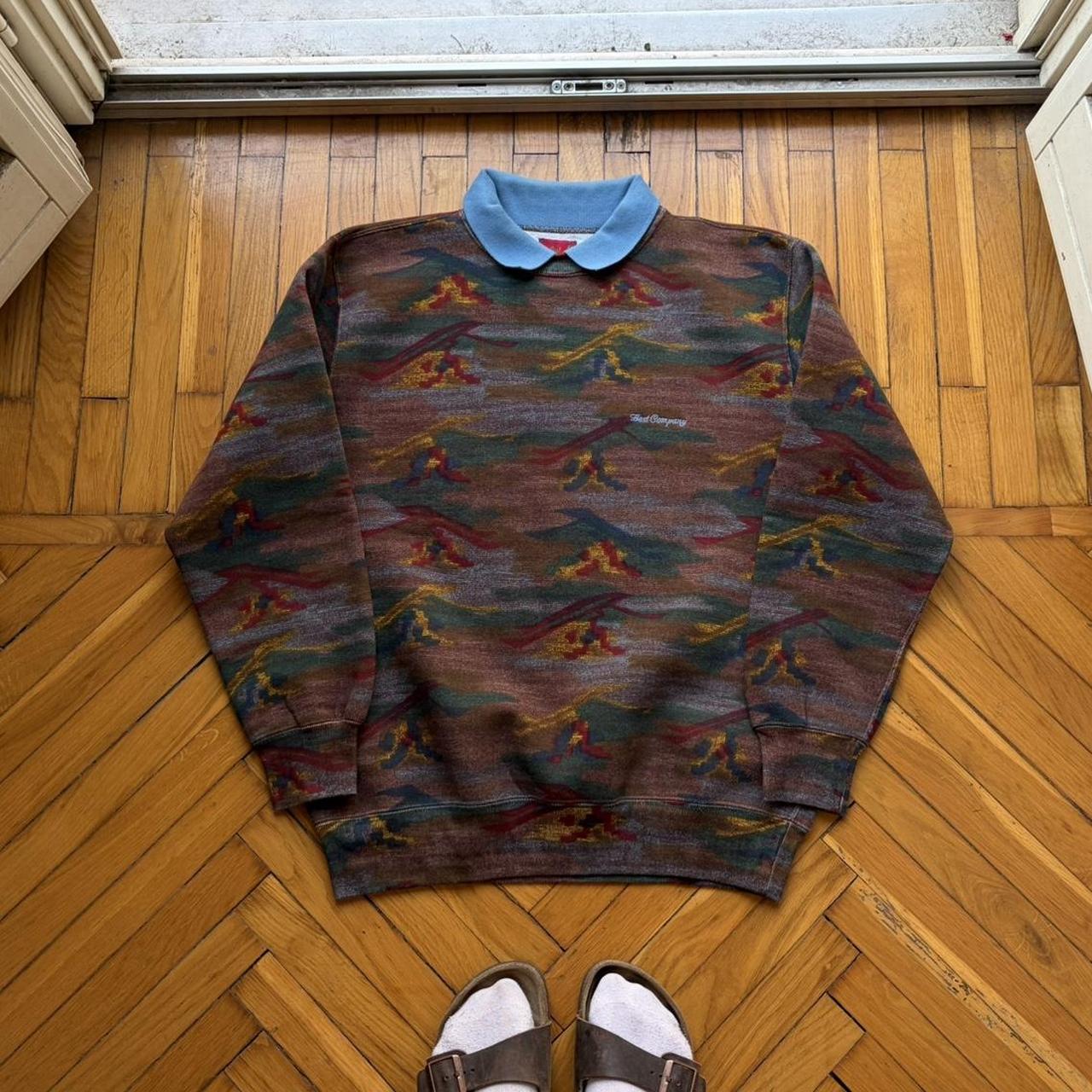 1990s Best Company Pattern Sweatshirt M