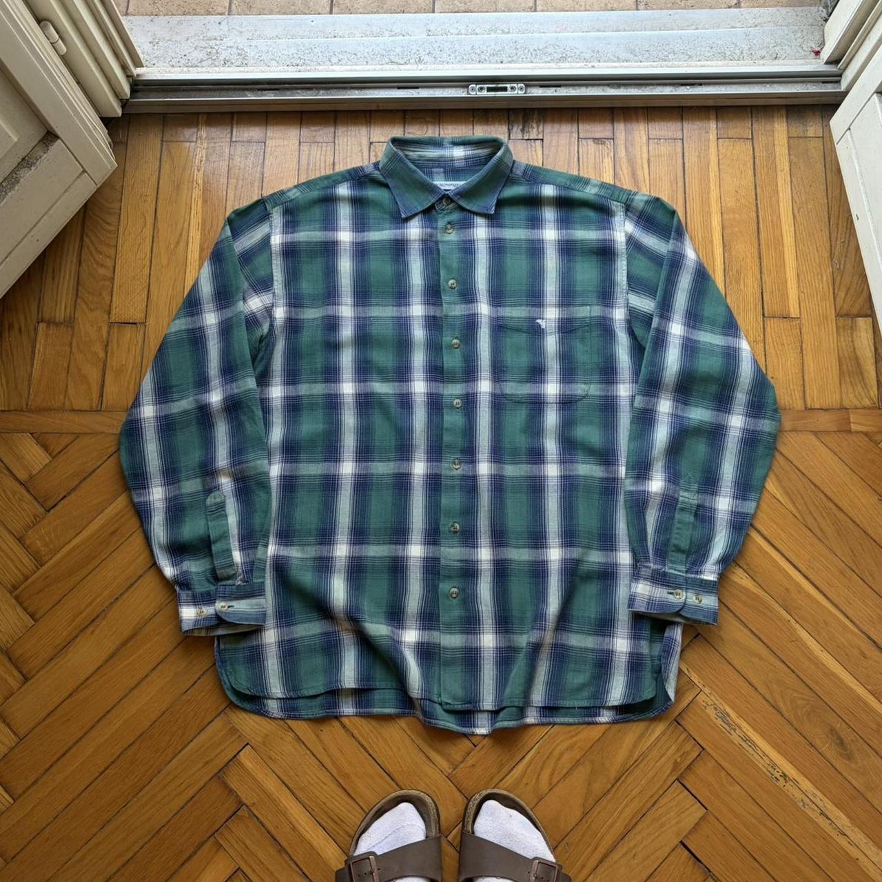 1990s Emporio Armani Checked Shirt L