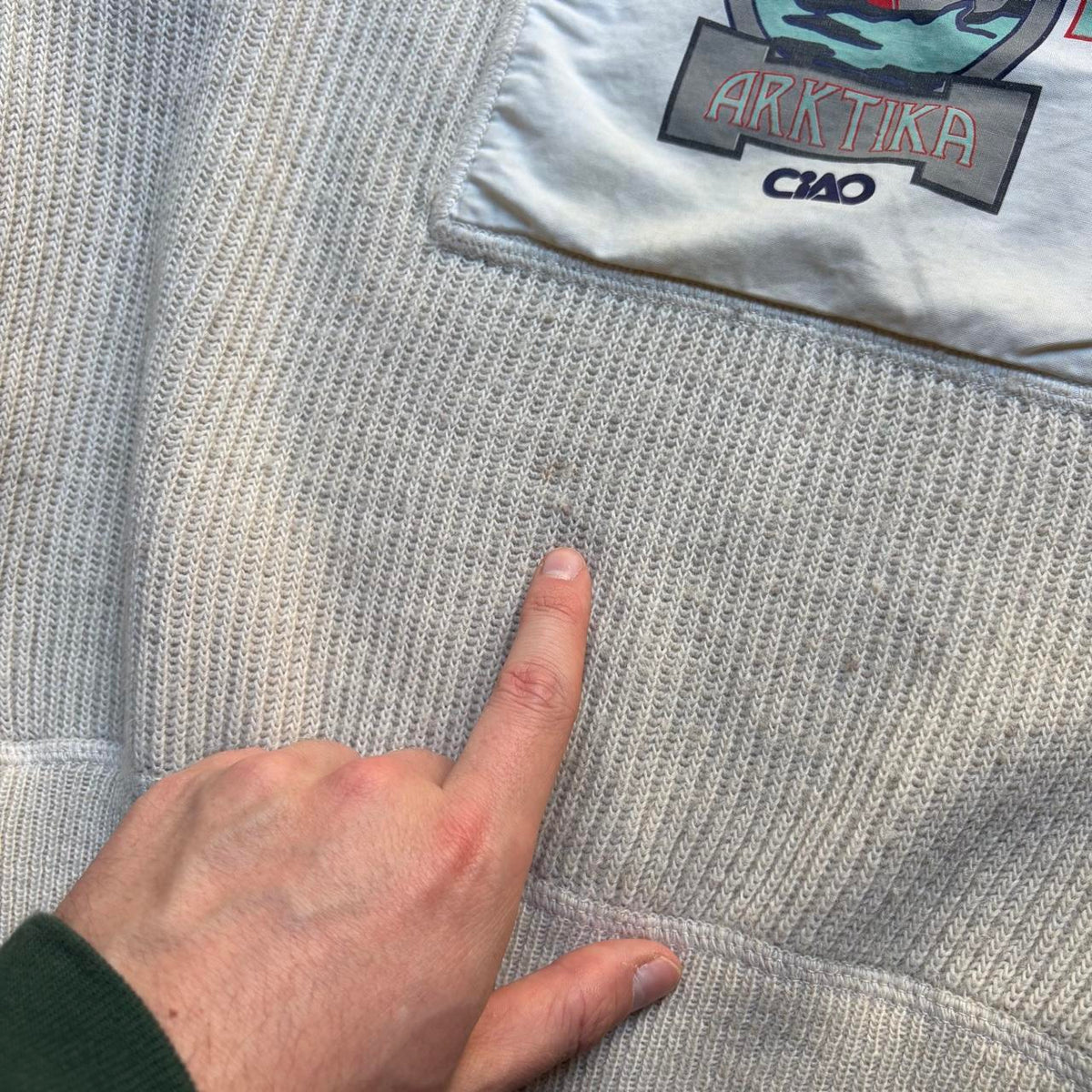 1990s Ciao Knitted Jumper Beige S