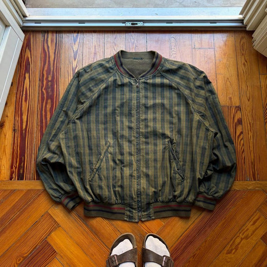 1990s Valentino Checked Bomber Jacket XL