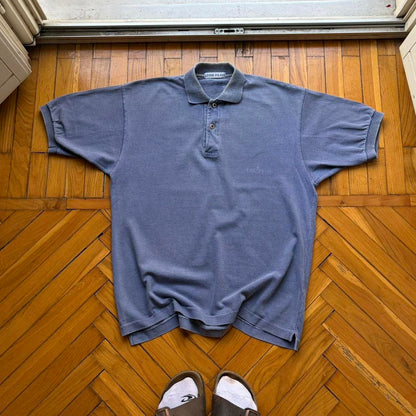 1980s Stone Island Polo Shirt Navy M