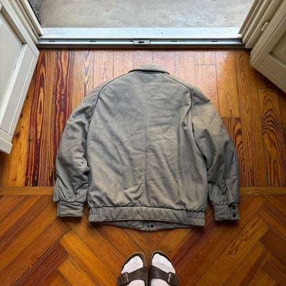 1980s Valentino Pelle Jacket Grey M