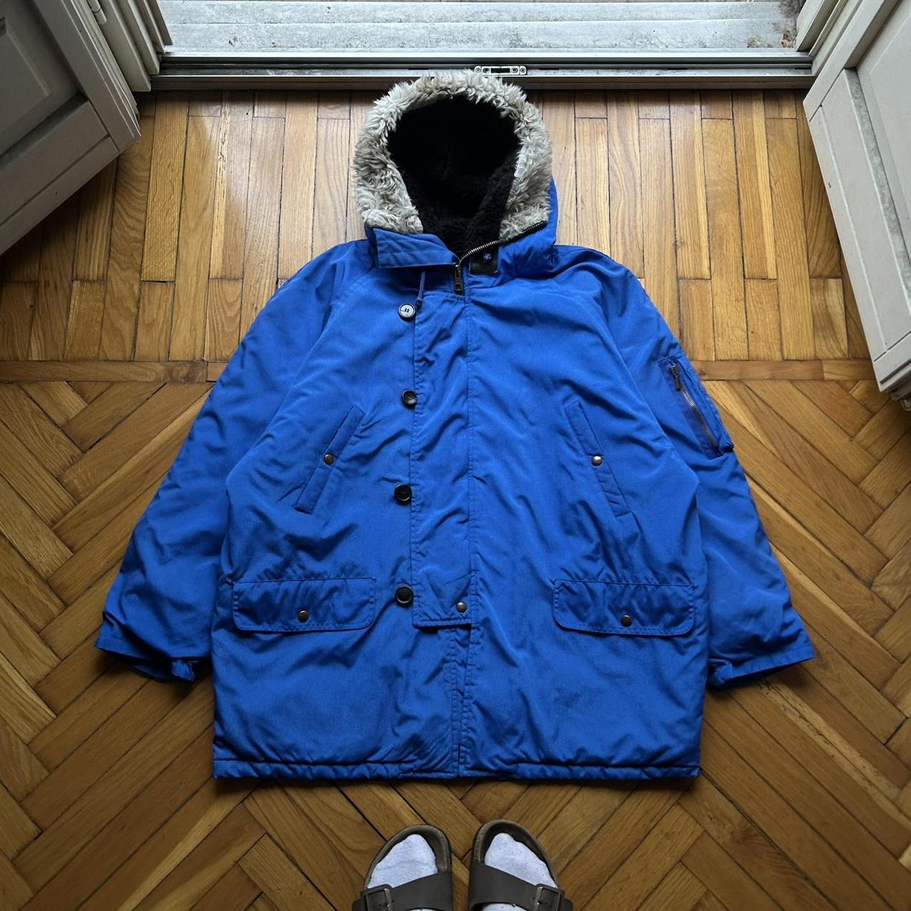 1990s Fiorucci Panarctic Jacket Blue XXL