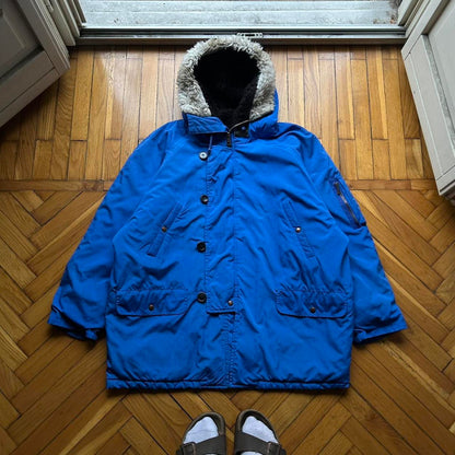 1990s Fiorucci Panarctic Jacket Blue XXL