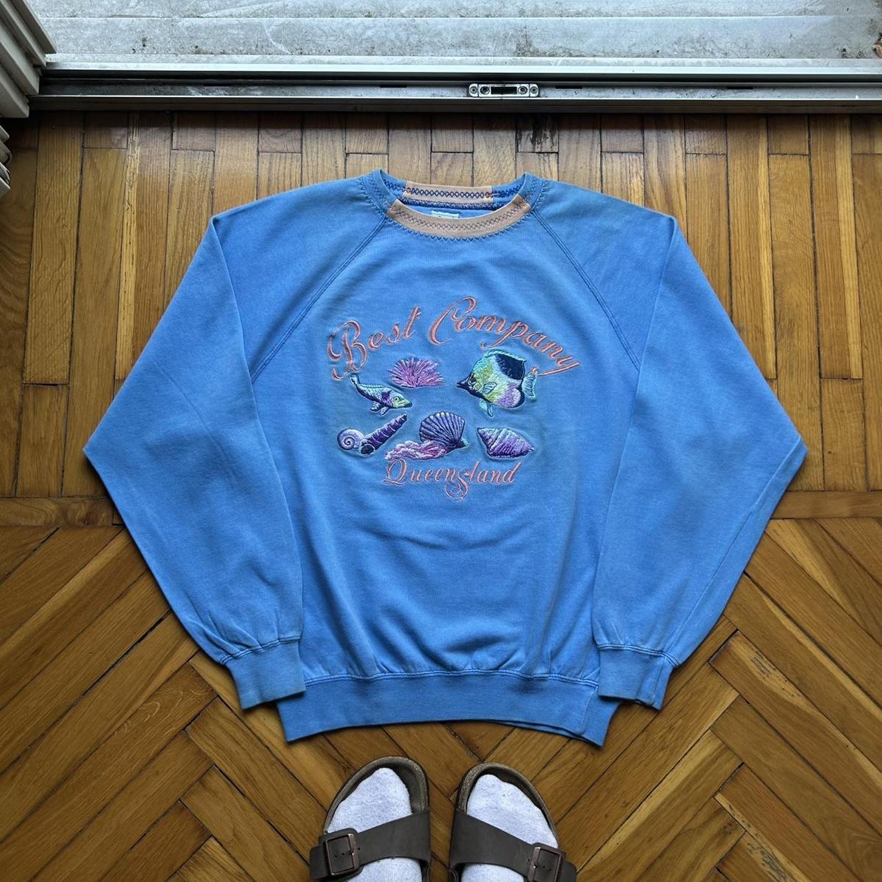 1990s Best Company Sweatshirt Blue S
