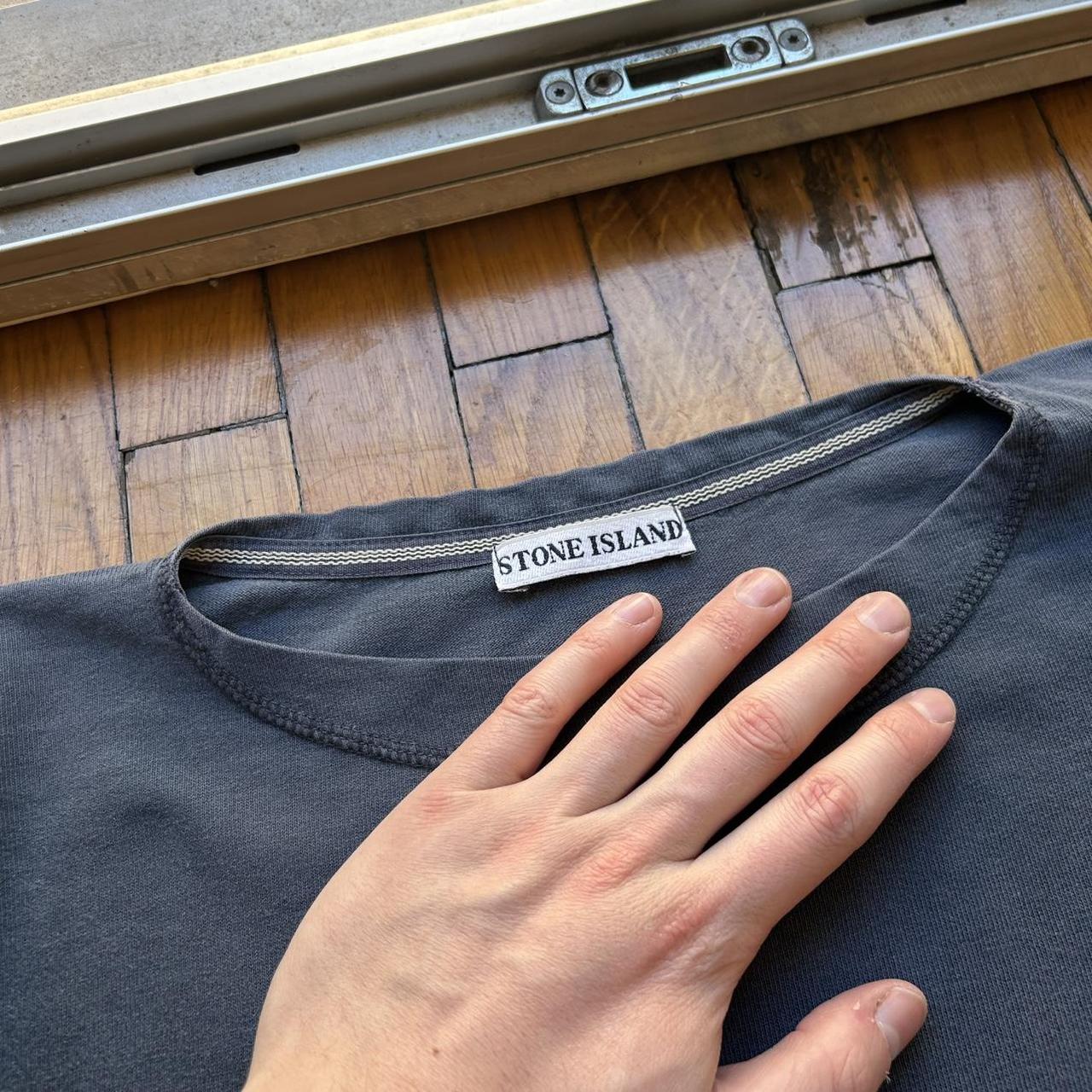 1980s Stone Island Compass T Shirt Navy M