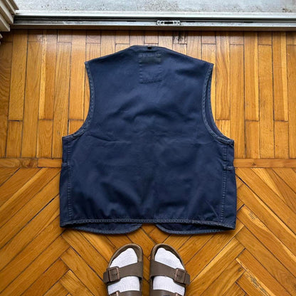 1990s Napapijri Utility Vest Navy L