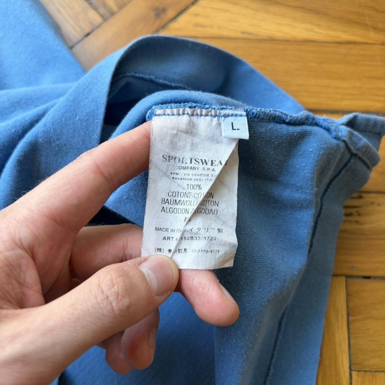 S/S 2005 Stone Island Polo Shirt Blue L